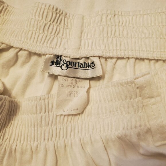 Sportables L White Modest Long Maxi Skirt A Line Church Home School - Picture 3 of 4